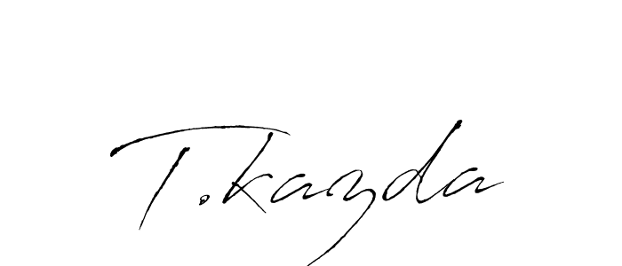 How to Draw T.kazda signature style? Antro_Vectra is a latest design signature styles for name T.kazda. T.kazda signature style 6 images and pictures png
