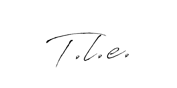 Also You can easily find your signature by using the search form. We will create T.l.e. name handwritten signature images for you free of cost using Antro_Vectra sign style. T.l.e. signature style 6 images and pictures png