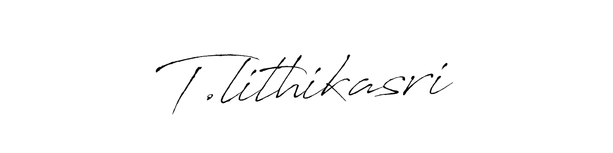 Once you've used our free online signature maker to create your best signature Antro_Vectra style, it's time to enjoy all of the benefits that T.lithikasri name signing documents. T.lithikasri signature style 6 images and pictures png