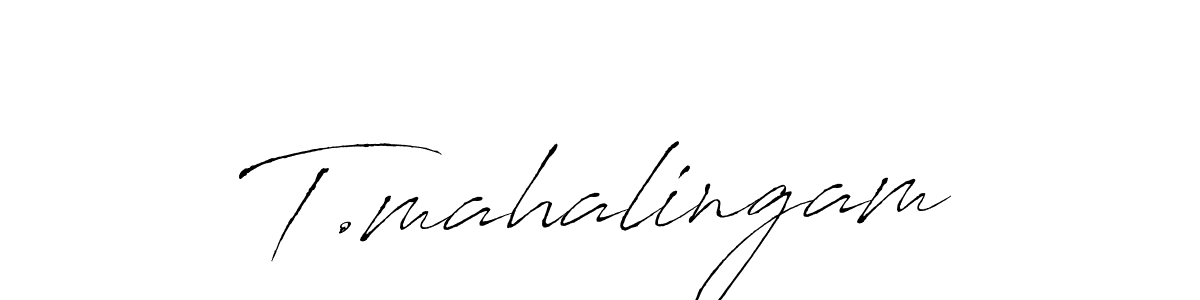 How to make T.mahalingam name signature. Use Antro_Vectra style for creating short signs online. This is the latest handwritten sign. T.mahalingam signature style 6 images and pictures png