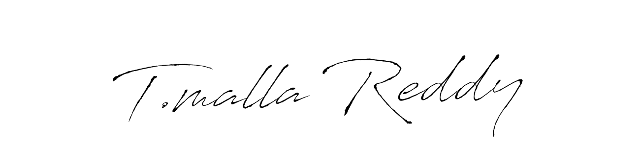 Make a beautiful signature design for name T.malla Reddy. With this signature (Antro_Vectra) style, you can create a handwritten signature for free. T.malla Reddy signature style 6 images and pictures png