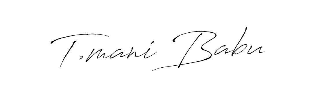 Make a beautiful signature design for name T.mani Babu. Use this online signature maker to create a handwritten signature for free. T.mani Babu signature style 6 images and pictures png