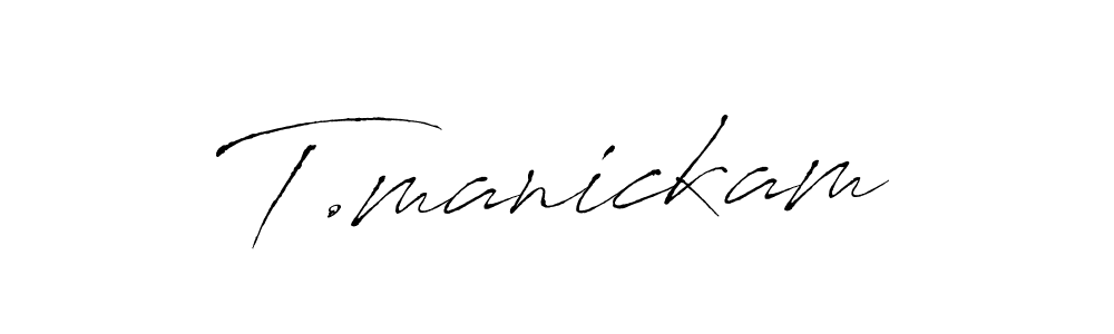 T.manickam stylish signature style. Best Handwritten Sign (Antro_Vectra) for my name. Handwritten Signature Collection Ideas for my name T.manickam. T.manickam signature style 6 images and pictures png