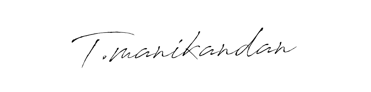 The best way (Antro_Vectra) to make a short signature is to pick only two or three words in your name. The name T.manikandan include a total of six letters. For converting this name. T.manikandan signature style 6 images and pictures png