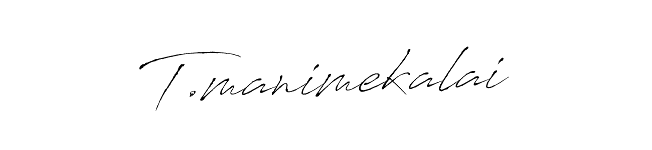 Antro_Vectra is a professional signature style that is perfect for those who want to add a touch of class to their signature. It is also a great choice for those who want to make their signature more unique. Get T.manimekalai name to fancy signature for free. T.manimekalai signature style 6 images and pictures png