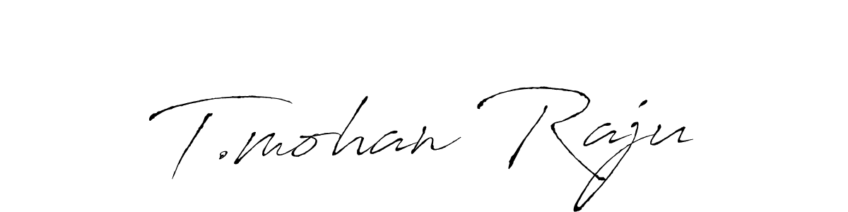 Make a beautiful signature design for name T.mohan Raju. Use this online signature maker to create a handwritten signature for free. T.mohan Raju signature style 6 images and pictures png