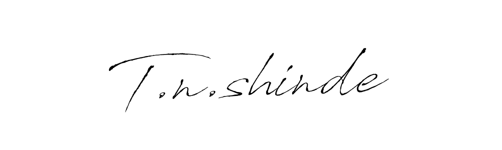 Design your own signature with our free online signature maker. With this signature software, you can create a handwritten (Antro_Vectra) signature for name T.n.shinde. T.n.shinde signature style 6 images and pictures png