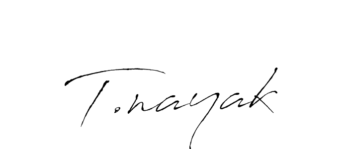 How to make T.nayak signature? Antro_Vectra is a professional autograph style. Create handwritten signature for T.nayak name. T.nayak signature style 6 images and pictures png