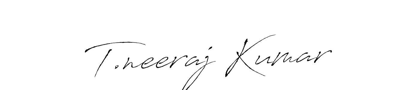 This is the best signature style for the T.neeraj Kumar name. Also you like these signature font (Antro_Vectra). Mix name signature. T.neeraj Kumar signature style 6 images and pictures png