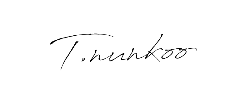 Check out images of Autograph of T.nunkoo name. Actor T.nunkoo Signature Style. Antro_Vectra is a professional sign style online. T.nunkoo signature style 6 images and pictures png