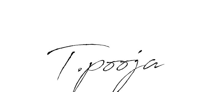 Make a beautiful signature design for name T.pooja. With this signature (Antro_Vectra) style, you can create a handwritten signature for free. T.pooja signature style 6 images and pictures png