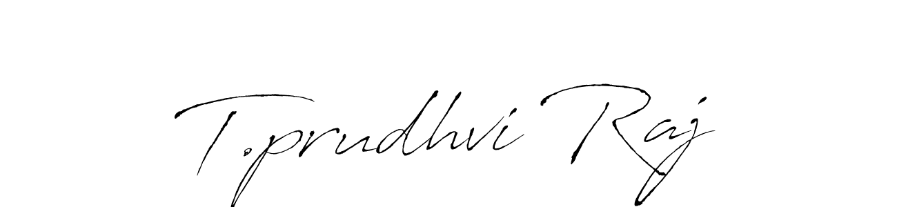 Make a beautiful signature design for name T.prudhvi Raj. Use this online signature maker to create a handwritten signature for free. T.prudhvi Raj signature style 6 images and pictures png