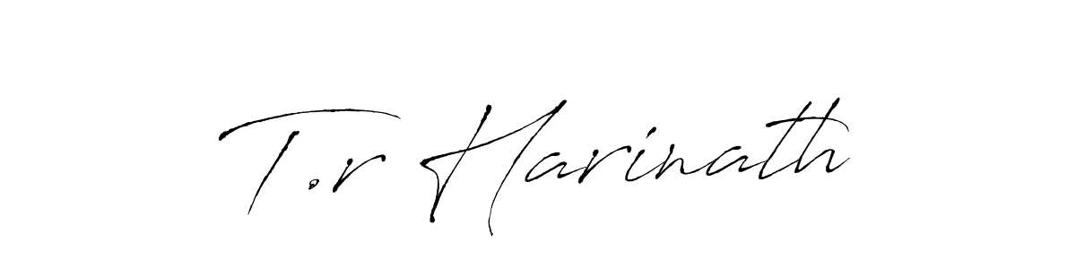 How to make T.r Harinath signature? Antro_Vectra is a professional autograph style. Create handwritten signature for T.r Harinath name. T.r Harinath signature style 6 images and pictures png