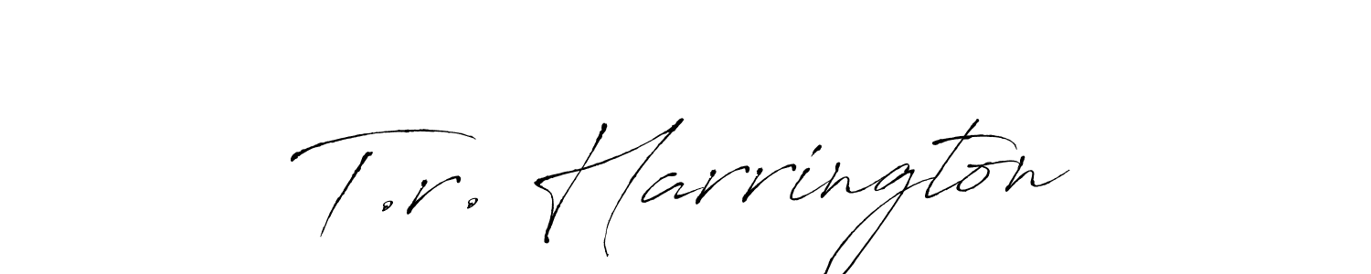 Also we have T.r. Harrington name is the best signature style. Create professional handwritten signature collection using Antro_Vectra autograph style. T.r. Harrington signature style 6 images and pictures png