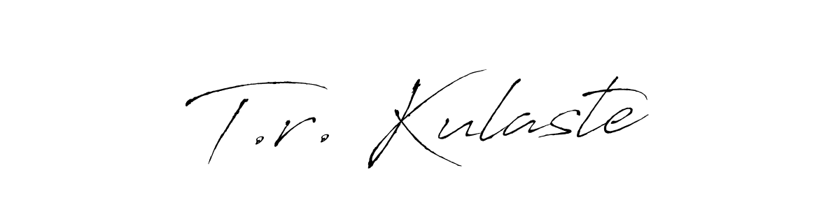 if you are searching for the best signature style for your name T.r. Kulaste. so please give up your signature search. here we have designed multiple signature styles  using Antro_Vectra. T.r. Kulaste signature style 6 images and pictures png