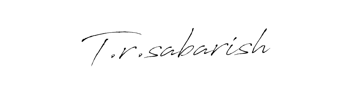 It looks lik you need a new signature style for name T.r.sabarish. Design unique handwritten (Antro_Vectra) signature with our free signature maker in just a few clicks. T.r.sabarish signature style 6 images and pictures png