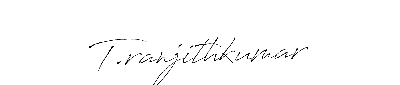 T.ranjithkumar stylish signature style. Best Handwritten Sign (Antro_Vectra) for my name. Handwritten Signature Collection Ideas for my name T.ranjithkumar. T.ranjithkumar signature style 6 images and pictures png