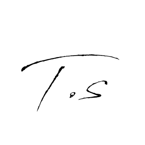 T.s stylish signature style. Best Handwritten Sign (Antro_Vectra) for my name. Handwritten Signature Collection Ideas for my name T.s. T.s signature style 6 images and pictures png