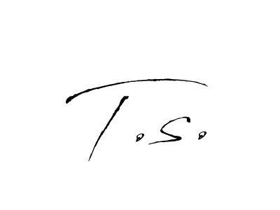 Create a beautiful signature design for name T.s.. With this signature (Antro_Vectra) fonts, you can make a handwritten signature for free. T.s. signature style 6 images and pictures png