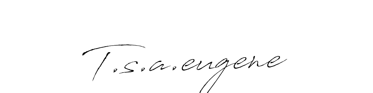 Use a signature maker to create a handwritten signature online. With this signature software, you can design (Antro_Vectra) your own signature for name T.s.a.eugene. T.s.a.eugene signature style 6 images and pictures png