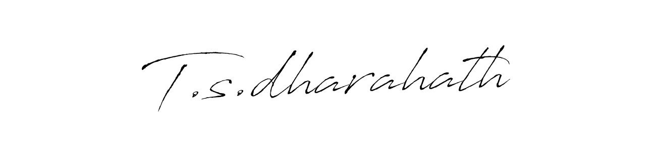 Also You can easily find your signature by using the search form. We will create T.s.dharahath name handwritten signature images for you free of cost using Antro_Vectra sign style. T.s.dharahath signature style 6 images and pictures png