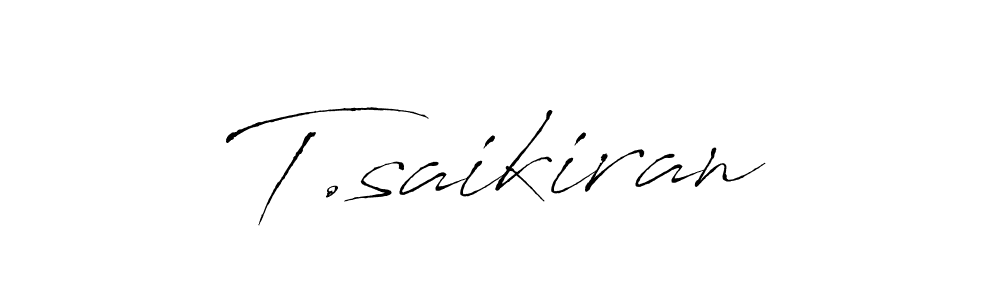 T.saikiran stylish signature style. Best Handwritten Sign (Antro_Vectra) for my name. Handwritten Signature Collection Ideas for my name T.saikiran. T.saikiran signature style 6 images and pictures png