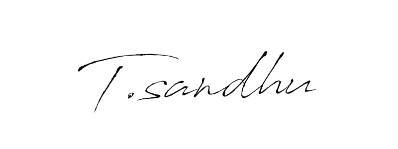 T.sandhu stylish signature style. Best Handwritten Sign (Antro_Vectra) for my name. Handwritten Signature Collection Ideas for my name T.sandhu. T.sandhu signature style 6 images and pictures png
