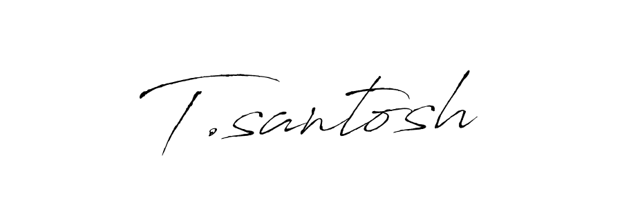 Best and Professional Signature Style for T.santosh. Antro_Vectra Best Signature Style Collection. T.santosh signature style 6 images and pictures png