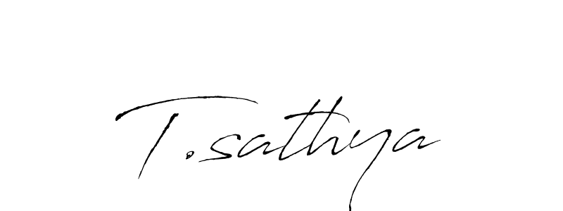 This is the best signature style for the T.sathya name. Also you like these signature font (Antro_Vectra). Mix name signature. T.sathya signature style 6 images and pictures png