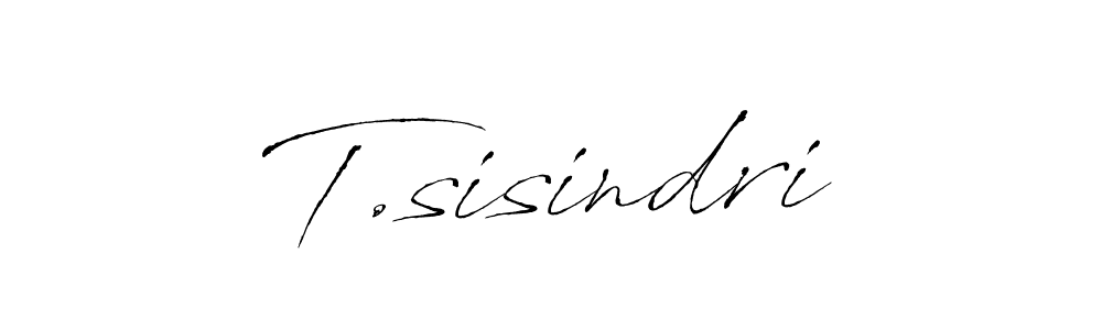 It looks lik you need a new signature style for name T.sisindri. Design unique handwritten (Antro_Vectra) signature with our free signature maker in just a few clicks. T.sisindri signature style 6 images and pictures png