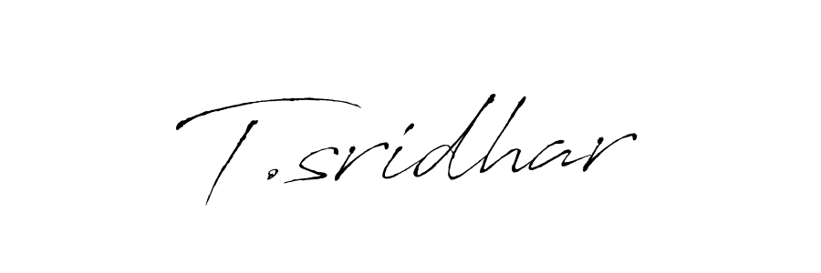 How to Draw T.sridhar signature style? Antro_Vectra is a latest design signature styles for name T.sridhar. T.sridhar signature style 6 images and pictures png