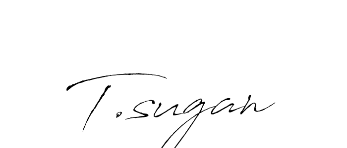 How to make T.sugan signature? Antro_Vectra is a professional autograph style. Create handwritten signature for T.sugan name. T.sugan signature style 6 images and pictures png