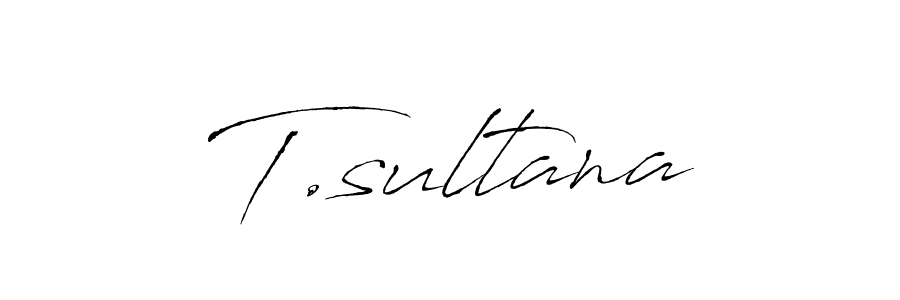 Antro_Vectra is a professional signature style that is perfect for those who want to add a touch of class to their signature. It is also a great choice for those who want to make their signature more unique. Get T.sultana name to fancy signature for free. T.sultana signature style 6 images and pictures png