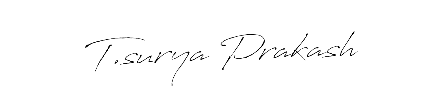 Make a beautiful signature design for name T.surya Prakash. Use this online signature maker to create a handwritten signature for free. T.surya Prakash signature style 6 images and pictures png