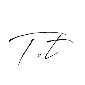 The best way (Antro_Vectra) to make a short signature is to pick only two or three words in your name. The name T.t include a total of six letters. For converting this name. T.t signature style 6 images and pictures png