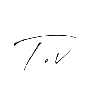 T.v stylish signature style. Best Handwritten Sign (Antro_Vectra) for my name. Handwritten Signature Collection Ideas for my name T.v. T.v signature style 6 images and pictures png