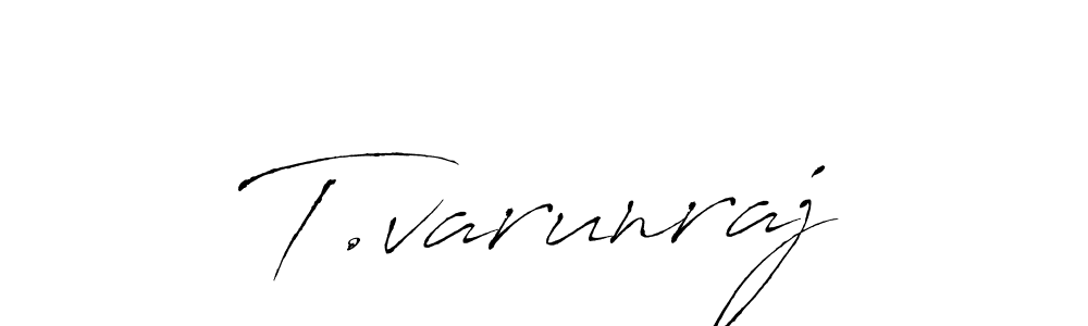 Use a signature maker to create a handwritten signature online. With this signature software, you can design (Antro_Vectra) your own signature for name T.varunraj. T.varunraj signature style 6 images and pictures png