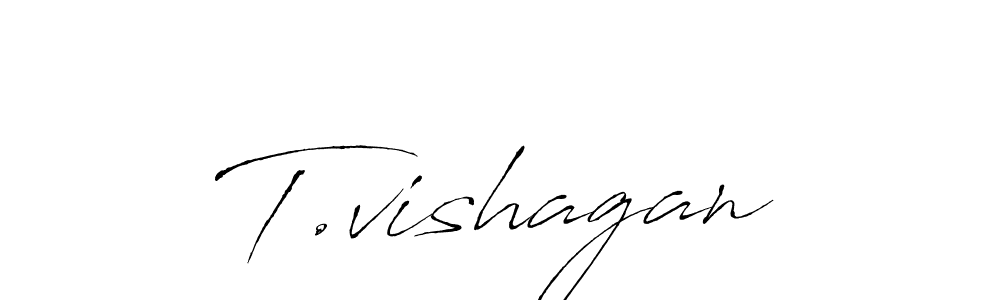 Also we have T.vishagan name is the best signature style. Create professional handwritten signature collection using Antro_Vectra autograph style. T.vishagan signature style 6 images and pictures png