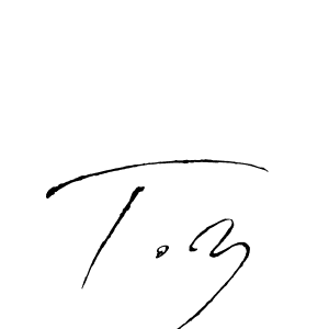 How to make T.z signature? Antro_Vectra is a professional autograph style. Create handwritten signature for T.z name. T.z signature style 6 images and pictures png