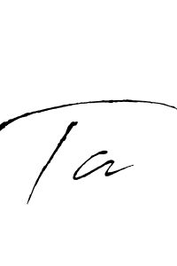 How to make Ta name signature. Use Antro_Vectra style for creating short signs online. This is the latest handwritten sign. Ta signature style 6 images and pictures png