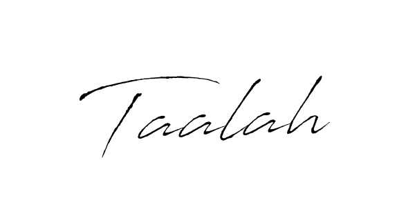 Taalah stylish signature style. Best Handwritten Sign (Antro_Vectra) for my name. Handwritten Signature Collection Ideas for my name Taalah. Taalah signature style 6 images and pictures png