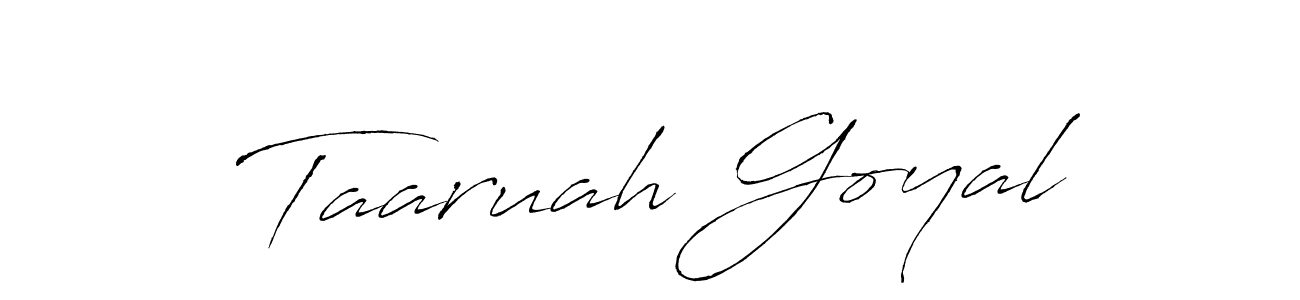 Check out images of Autograph of Taaruah Goyal name. Actor Taaruah Goyal Signature Style. Antro_Vectra is a professional sign style online. Taaruah Goyal signature style 6 images and pictures png