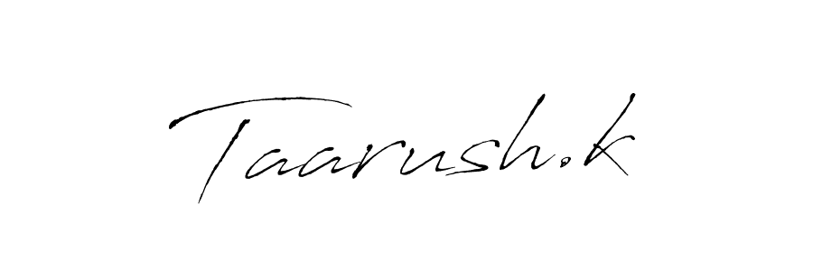 Design your own signature with our free online signature maker. With this signature software, you can create a handwritten (Antro_Vectra) signature for name Taarush.k. Taarush.k signature style 6 images and pictures png