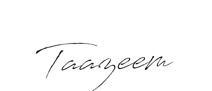 Use a signature maker to create a handwritten signature online. With this signature software, you can design (Antro_Vectra) your own signature for name Taazeem. Taazeem signature style 6 images and pictures png