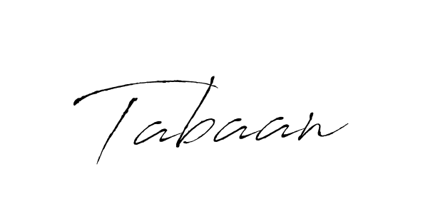 Design your own signature with our free online signature maker. With this signature software, you can create a handwritten (Antro_Vectra) signature for name Tabaan. Tabaan signature style 6 images and pictures png