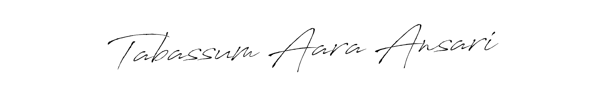 Antro_Vectra is a professional signature style that is perfect for those who want to add a touch of class to their signature. It is also a great choice for those who want to make their signature more unique. Get Tabassum Aara Ansari name to fancy signature for free. Tabassum Aara Ansari signature style 6 images and pictures png