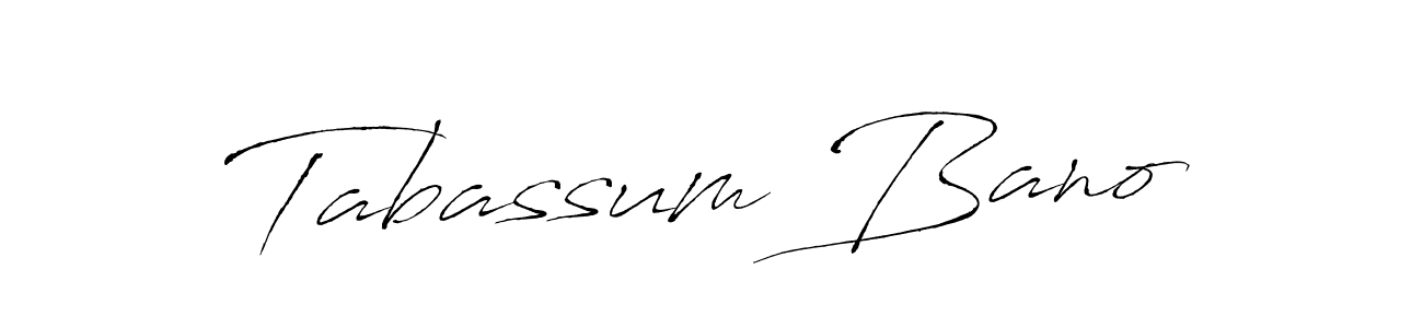 Make a beautiful signature design for name Tabassum Bano. With this signature (Antro_Vectra) style, you can create a handwritten signature for free. Tabassum Bano signature style 6 images and pictures png