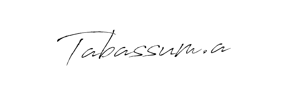 Create a beautiful signature design for name Tabassum.a. With this signature (Antro_Vectra) fonts, you can make a handwritten signature for free. Tabassum.a signature style 6 images and pictures png