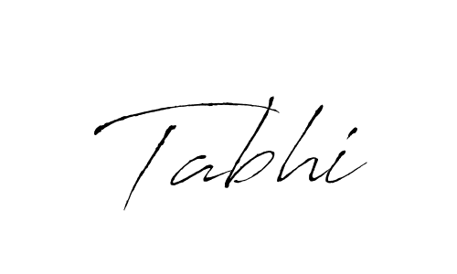 Make a beautiful signature design for name Tabhi. With this signature (Antro_Vectra) style, you can create a handwritten signature for free. Tabhi signature style 6 images and pictures png