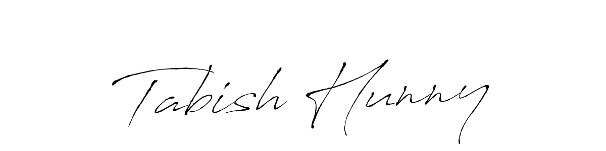 Make a beautiful signature design for name Tabish Hunny. With this signature (Antro_Vectra) style, you can create a handwritten signature for free. Tabish Hunny signature style 6 images and pictures png